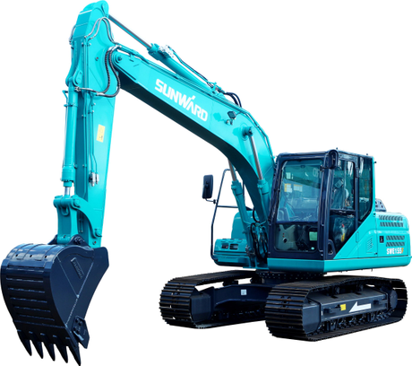 Excavadora mediana de construcción de excavación de arena con transmisión hidráulica SWE155F