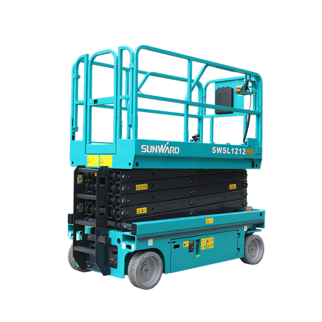 Plataforma de trabajo aéreo de ingeniería municipal de materiales de elevación de aluminio SWSL1412DC